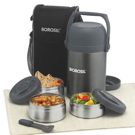 borosil hydra hot-n-fresh stainless steel lunch box review|Borosil .